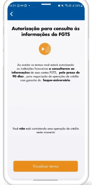 04: Clique em "Visualizar Termo" e continue para a página seguinte.